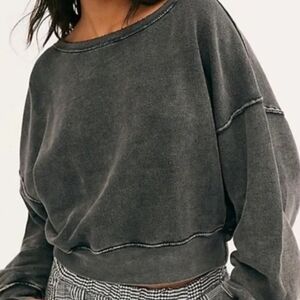 Gray Oversized Sweatshirt